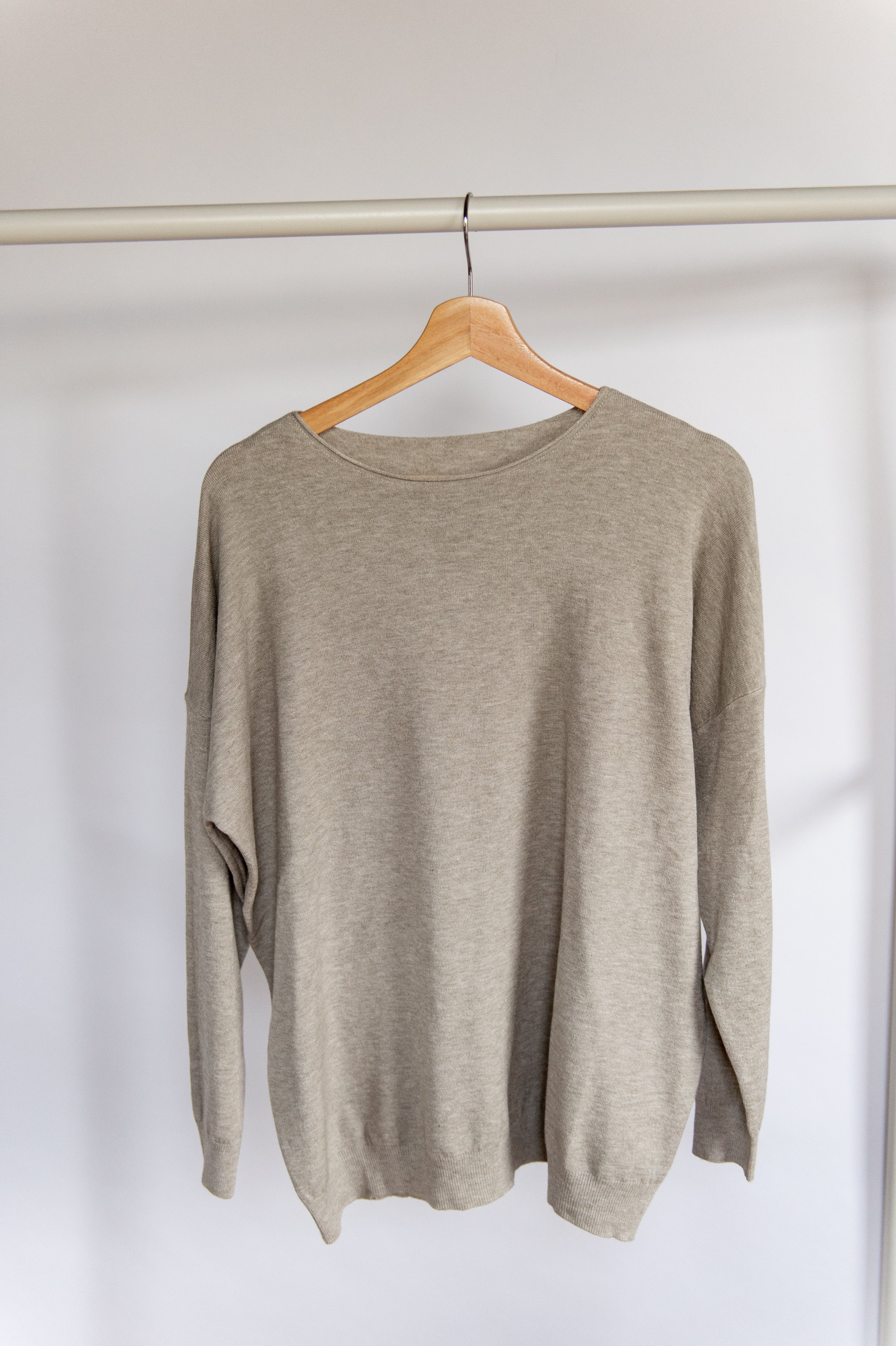 Zomer: Dunne trui ronde hals one size