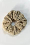 Lente/ herfst: Scrunchie beige/groen