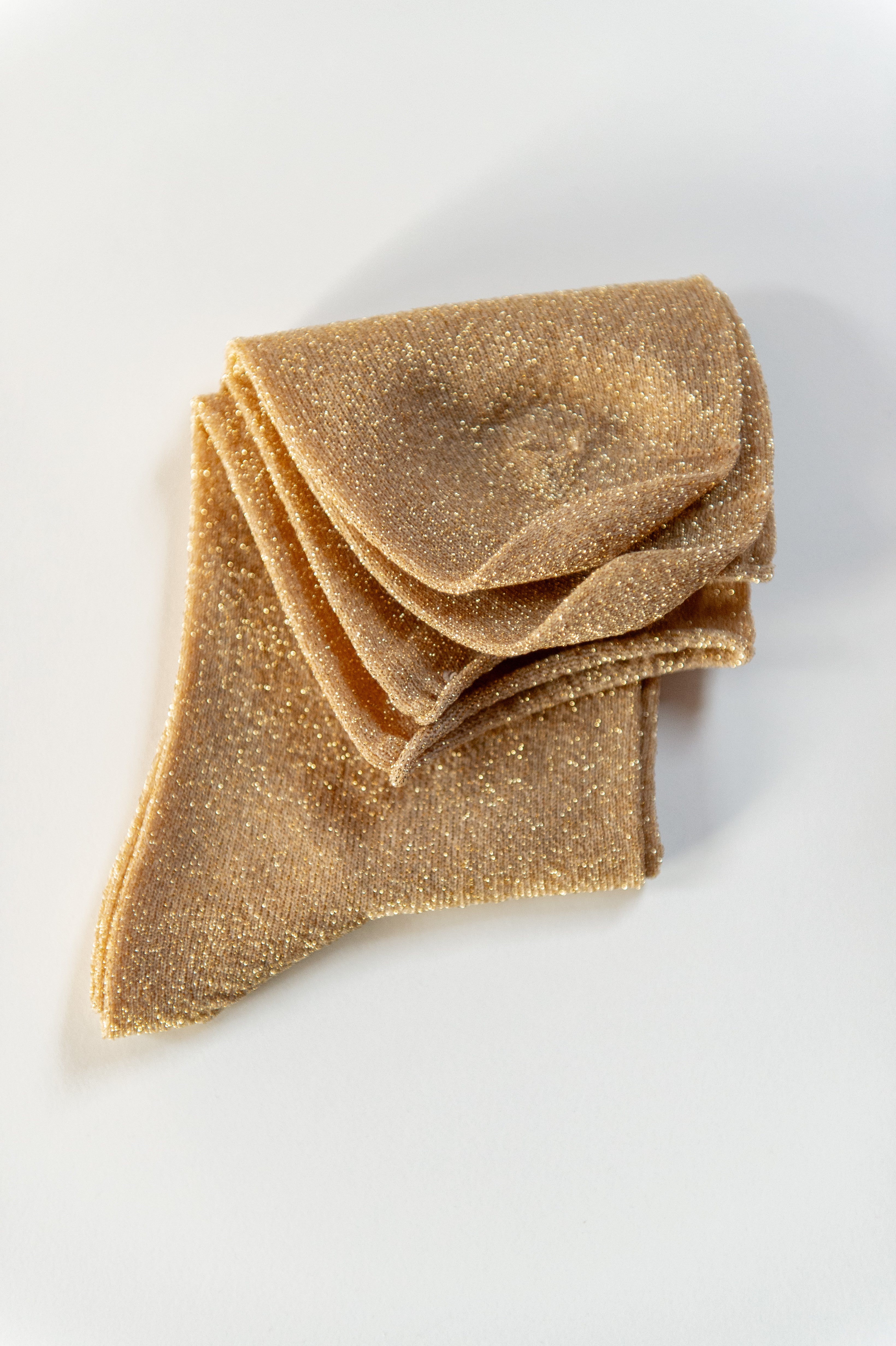 Herfst/ lente: Gouden glitter sokken