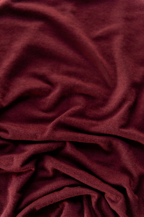 Herfst: longleeve one size wijnrood