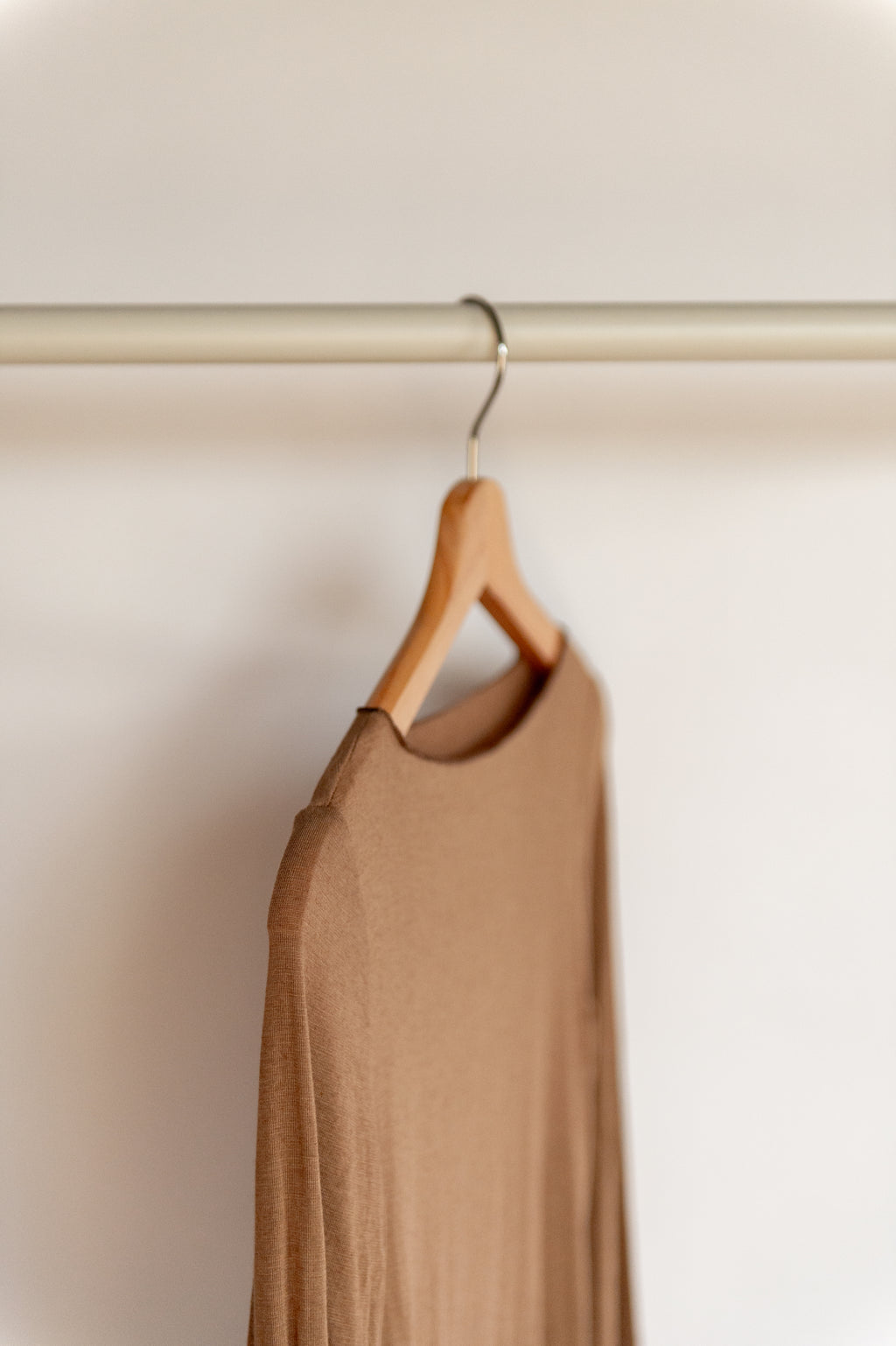 Herfst: longsleeve one size camel