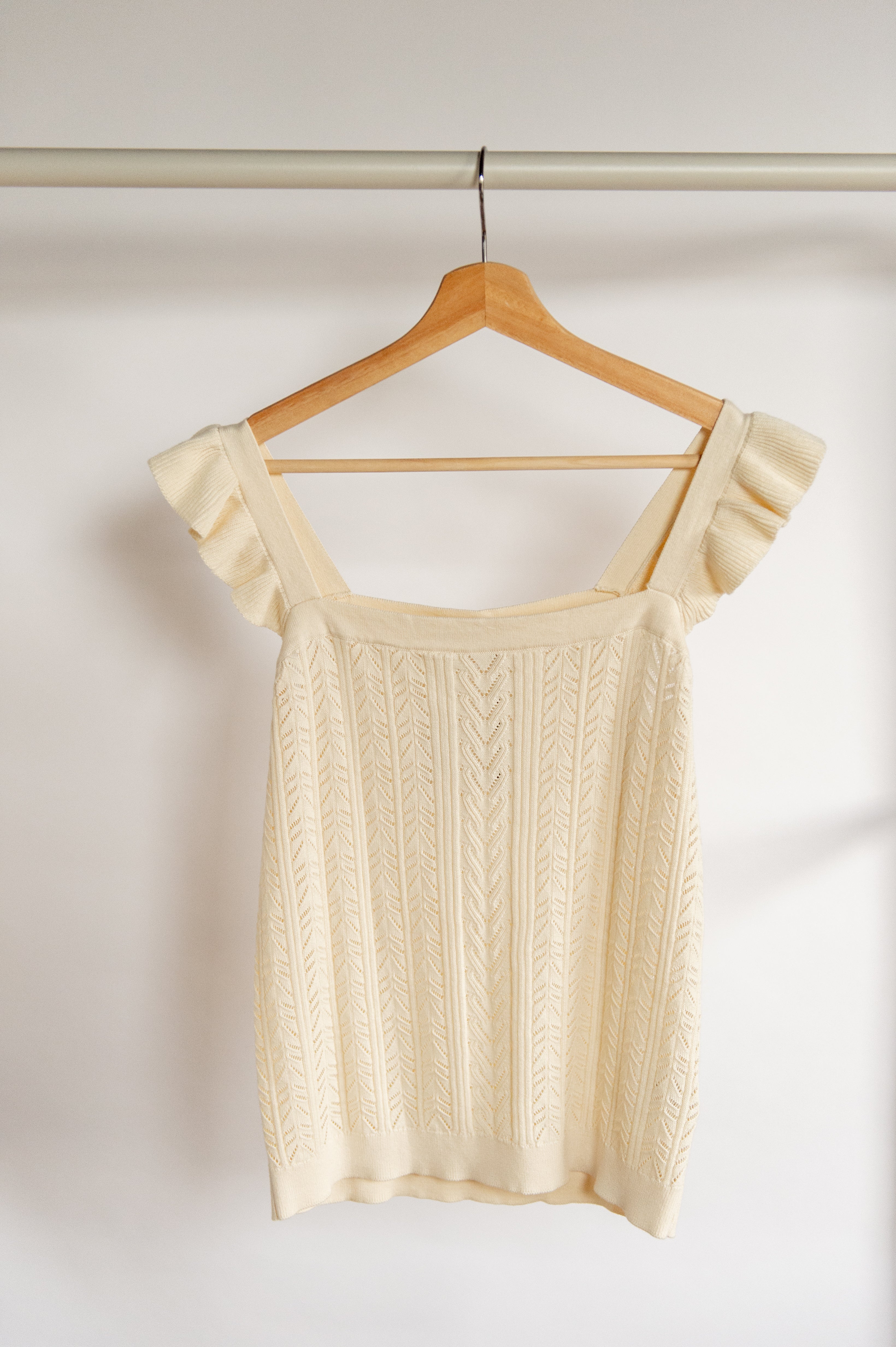 Lente/ herfst: Top creme Sissy Boy maat XL