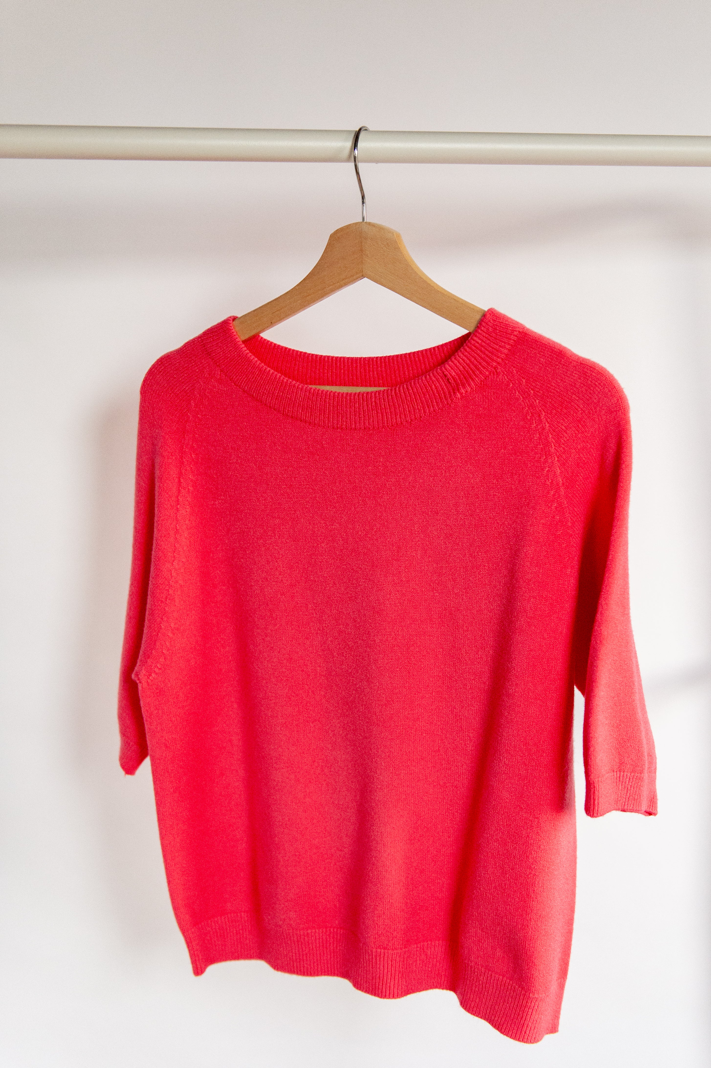 Lente: Zacht truitje korte mouw one size