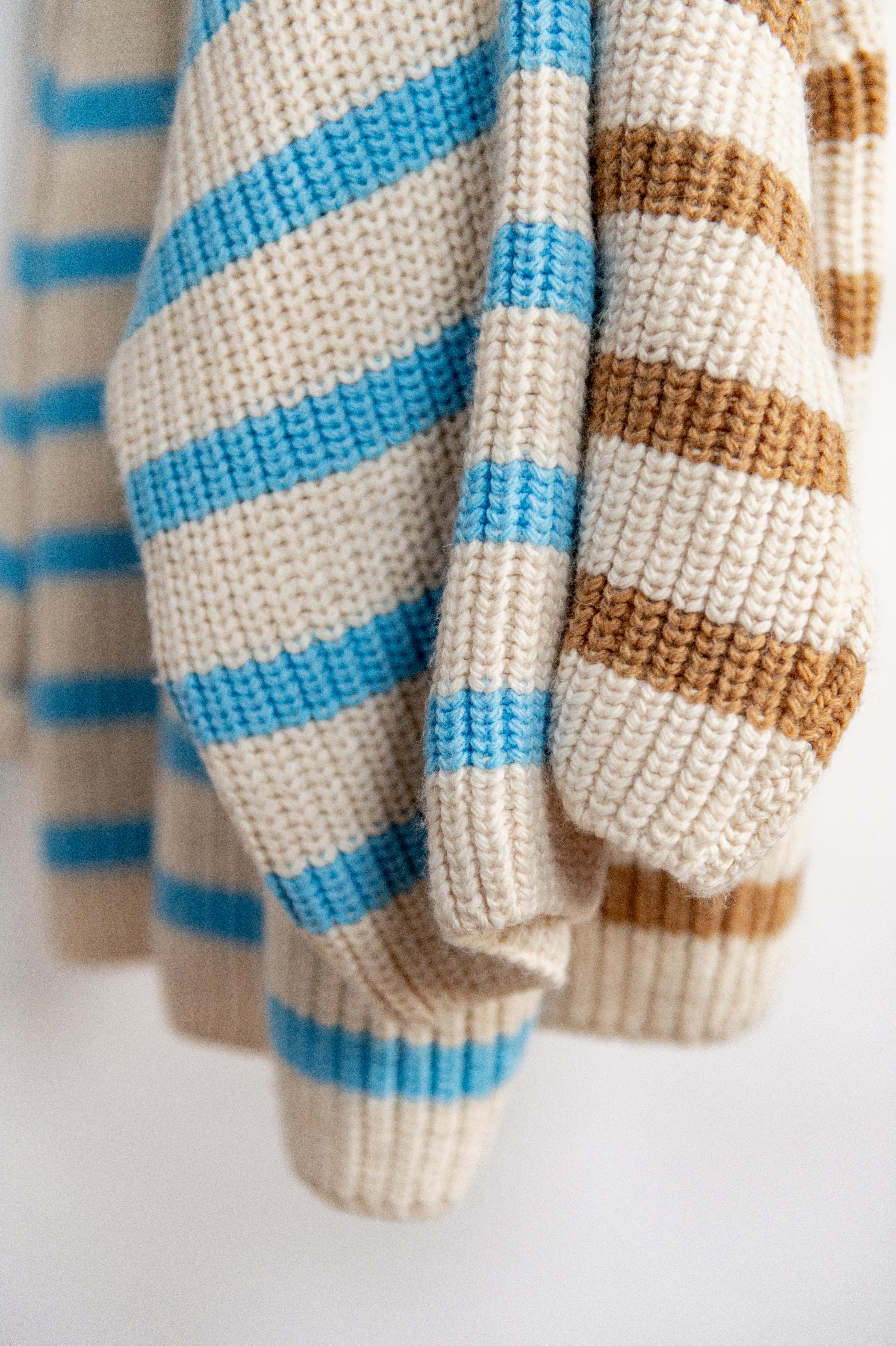 Lente: Oversized trui gestreept one size