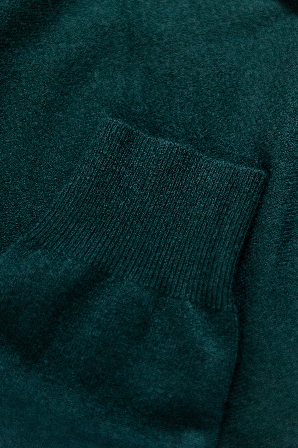 Winter/ Dunne trui diepgroen one size