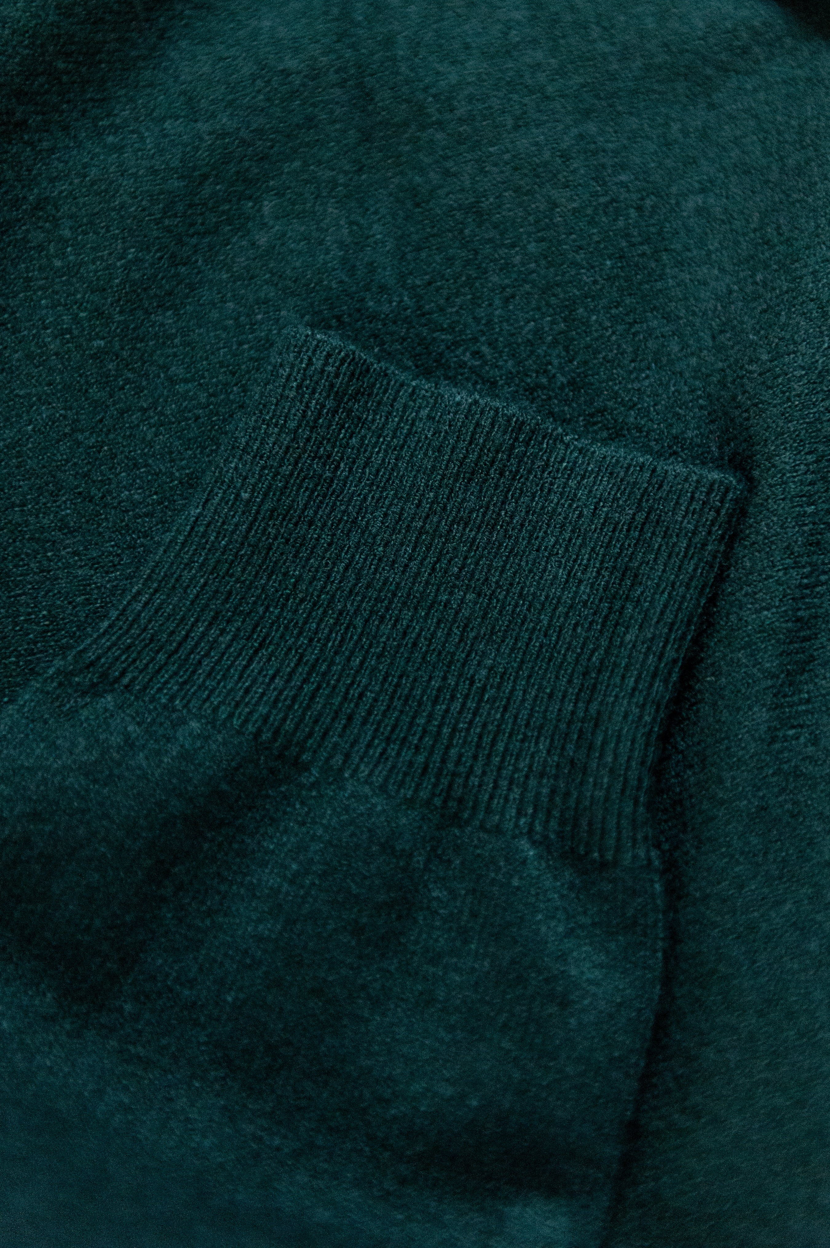 Winter/ Dunne trui diepgroen one size