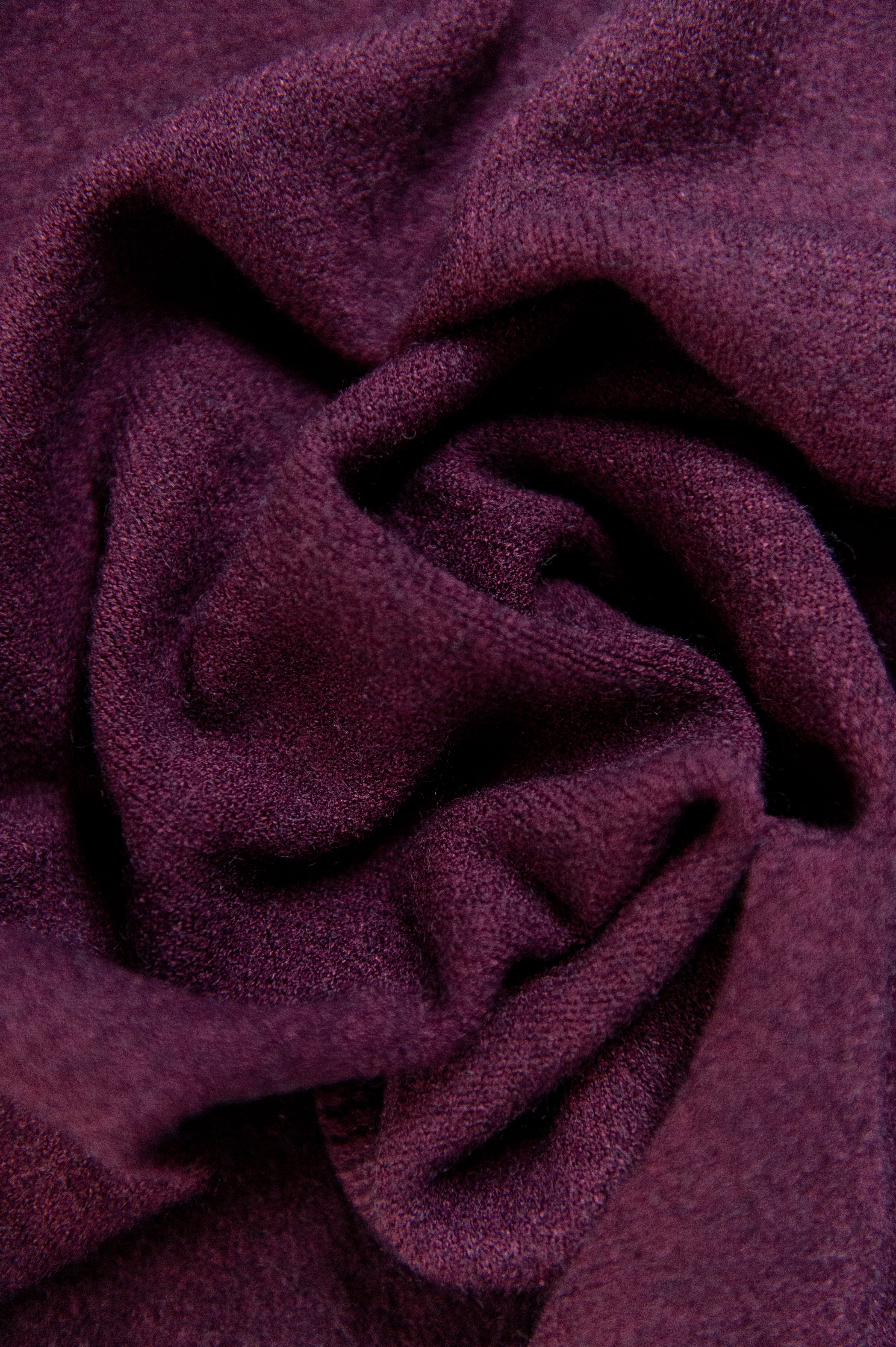 Winter: Trui korte mouw Burgundy one size