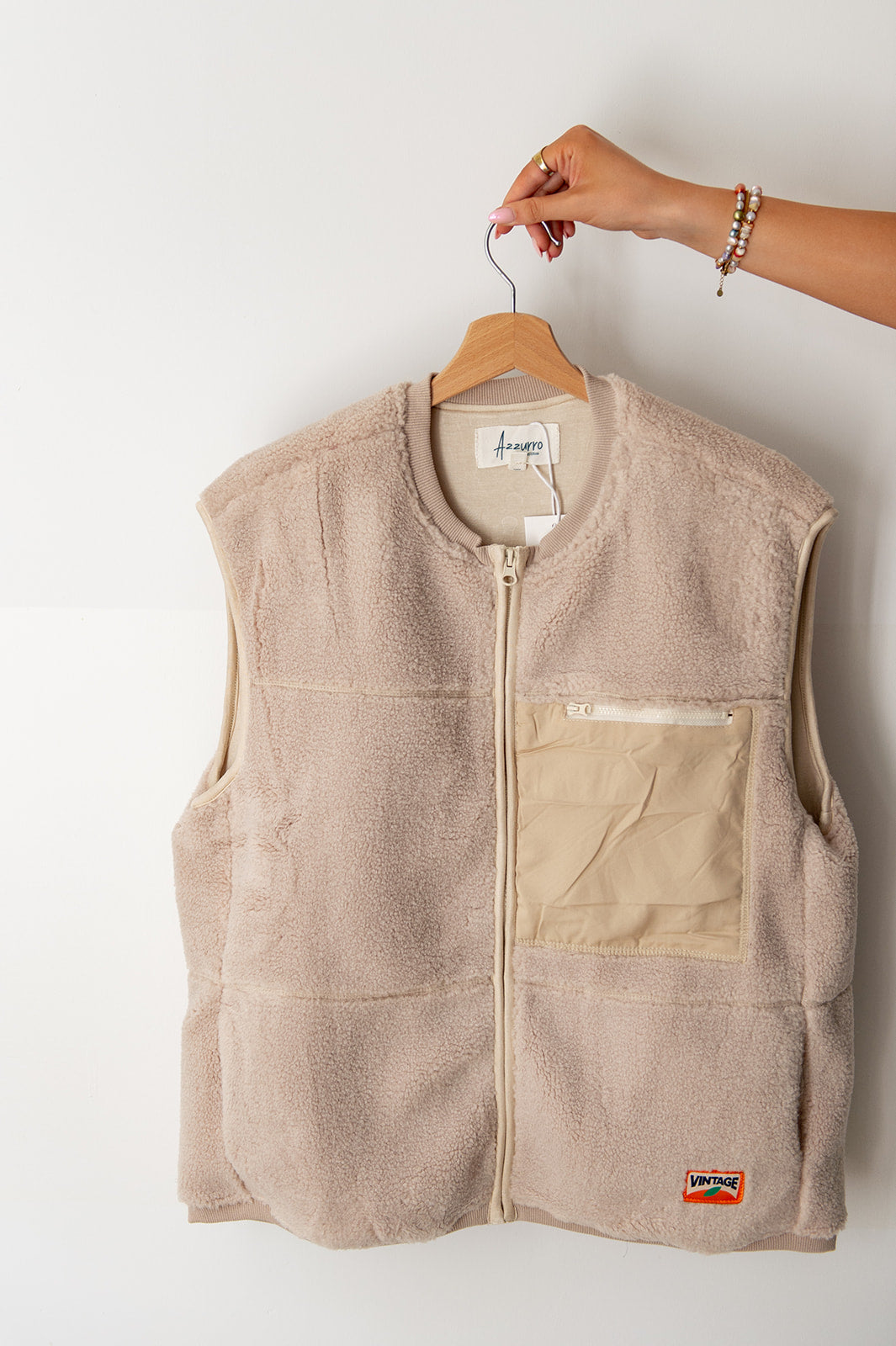 Lente/ Herfst: Bodywarmer teddy one size